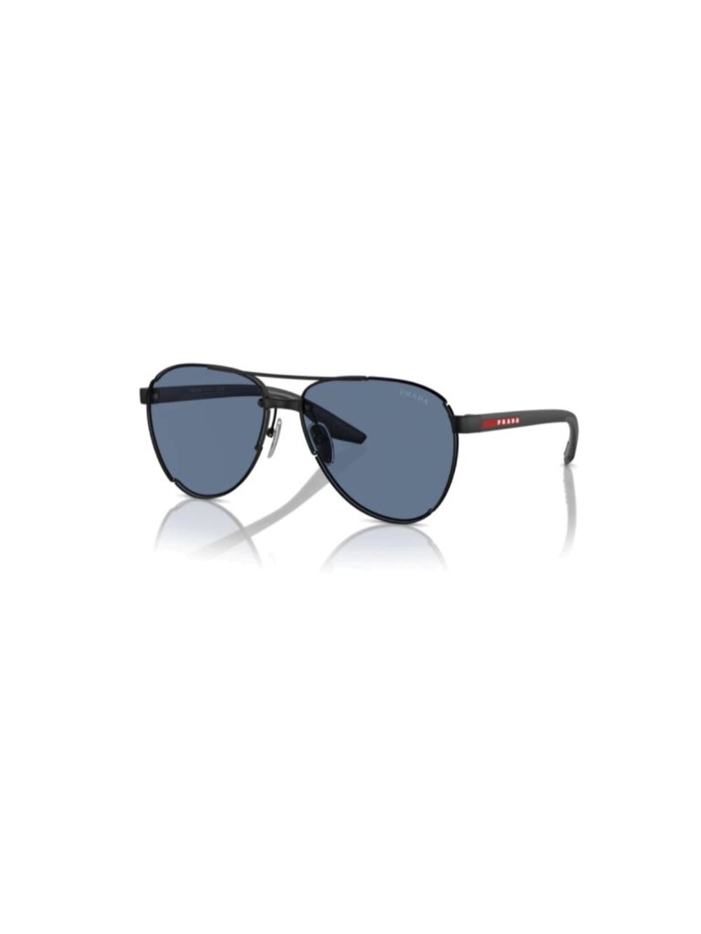 Prada Sport Linea Rossa PS51YS 1BO06A 61 Matte Black Blue 51YS Sunglasses